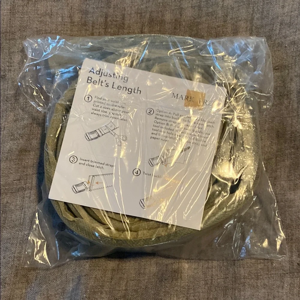 Men's Black/Navy Belt with Silver Buckle (Adjustable and Reversible) - Picture 9 of 9